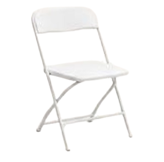 Chaise pliante blanche