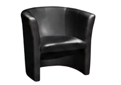 Fauteuil Umbria noir 1 place