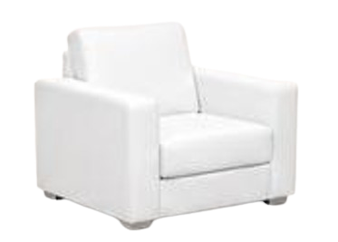 Fauteuil Lounge blanc premium