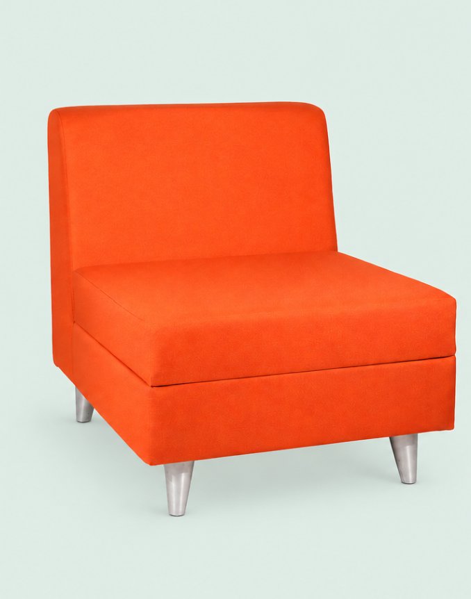 Chauffeuse Mélodie tissu orange